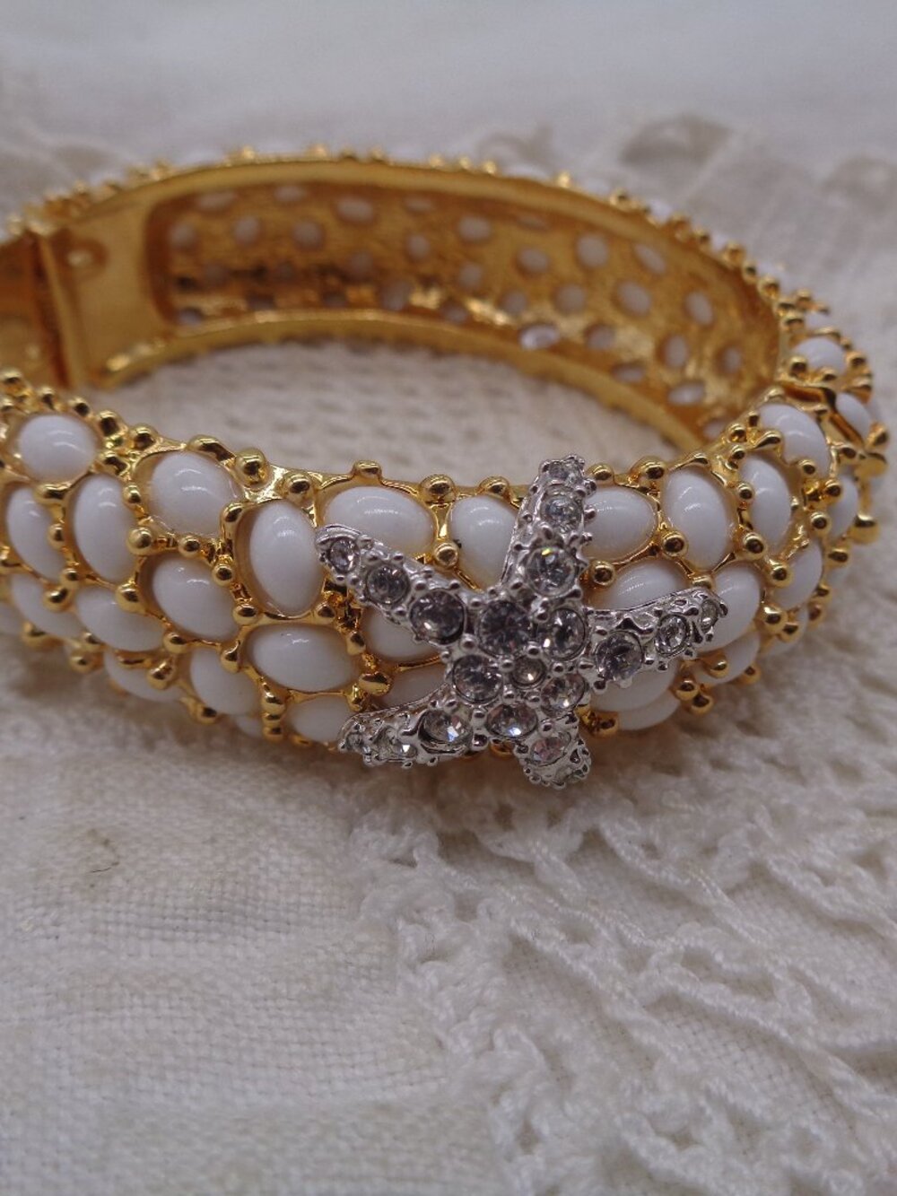 Kenneth Jay Lane KJL NEPTUNE Bangle BRACELET Starfish